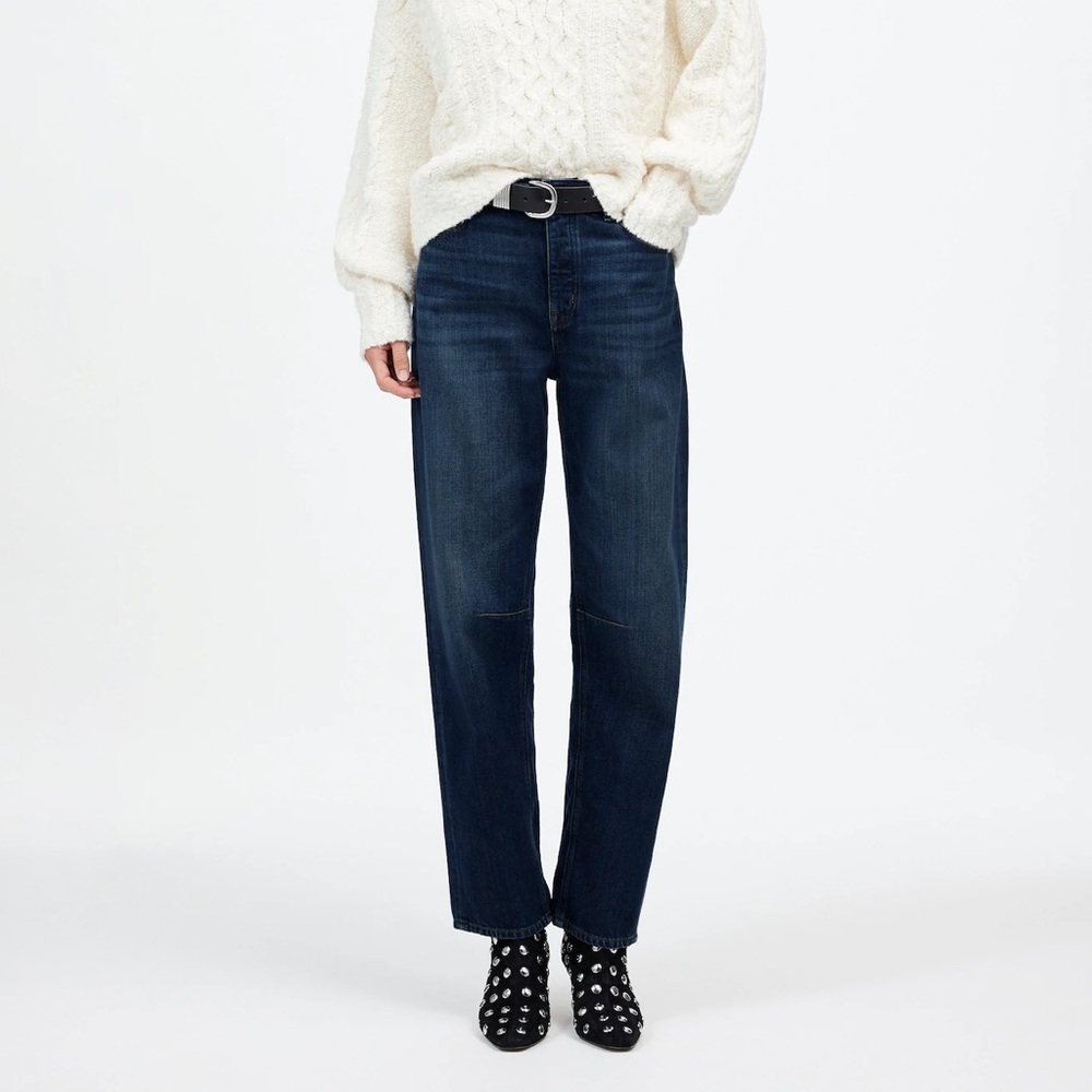 Madewell darted barrel jeans - Deep Indigo
